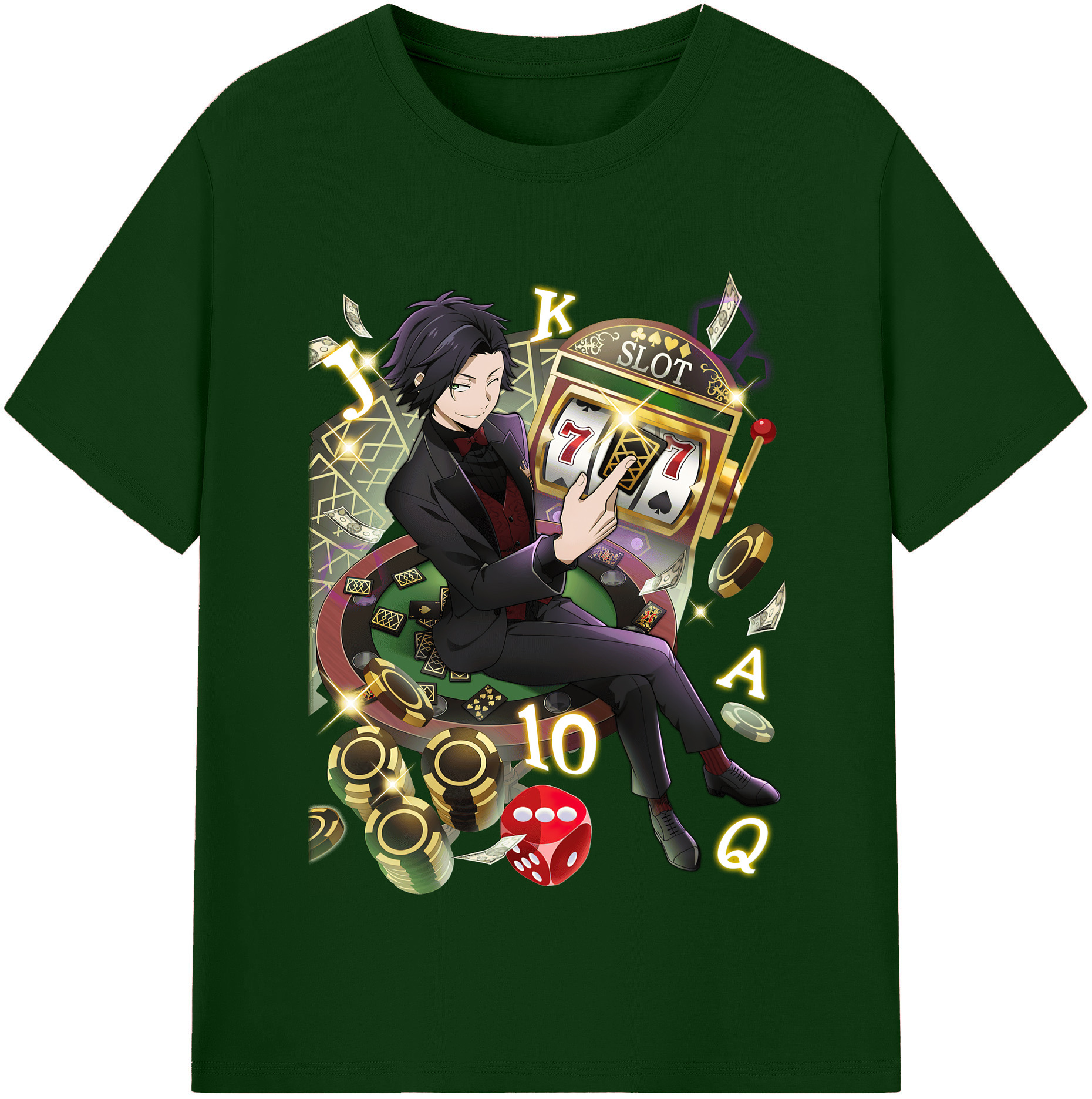 （画像用） 文豪ストレイドッグス Bungo Stray Dogs 綿100％半袖Tシャツ（フロントプリント）